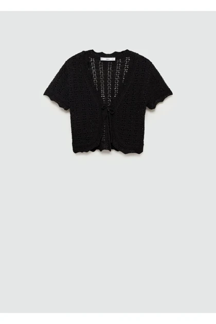 ژاکت کش باف پشمی زنانه mango