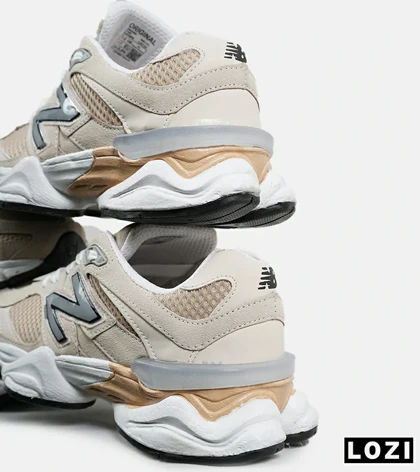 کفش کتانی مردانه و زنانه کرم طوسی NEW BALANCE 9060