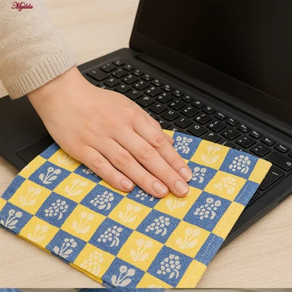 دستمال نظافت خانه و آشپزخانه نخ ماییلدا مدل 5399 بسته 6 عددی