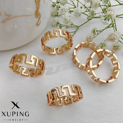 انگشتر رینگ ورساچه ژوپینگ، ظرافت و درخشش بی نظیر Xuping