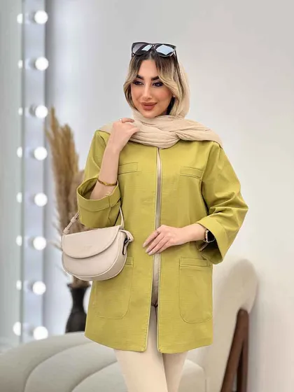 مانتو چهار جیب مغزی دوزی