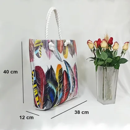 کیف ساحلی طرح پر
