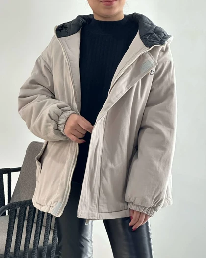 کاپشن کتان آستردار کد 4253