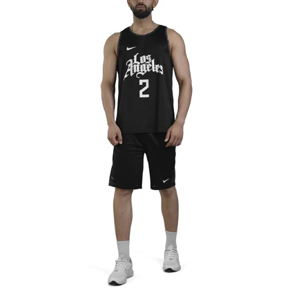 ست رکابی و شلوارک ورزشی مردانه لس آنجلس مدل PY-Nike-4C0468 مشکی