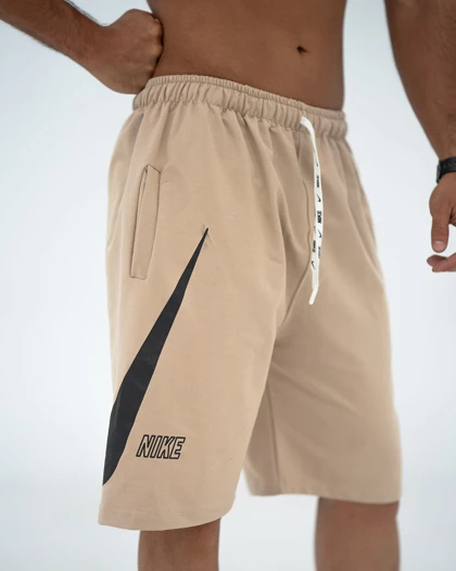 شلوارک بگ ورزشی NIKE کرم