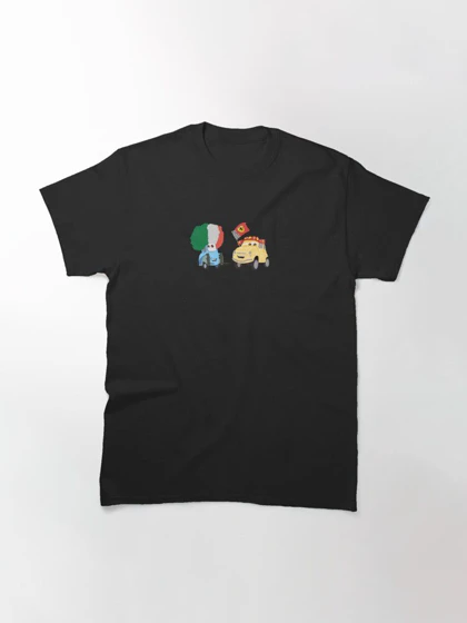 تیشرت کلاسیک طرح ماشین ها | Guido and Luigi Illustration کد 246891