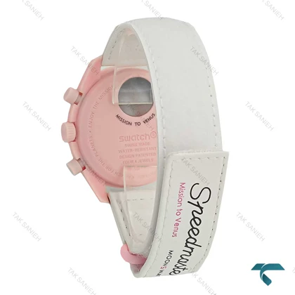 سواچ زنانه ماموریت به ونوس سفید صورتی Omega-7979-U