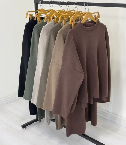 ست بافت لش ساده مدل تیارام کد 40199