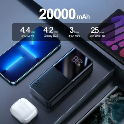 پاور بانک 20000 جویروم JOYROOM مدل JR-QP192 توان 22.5 وات