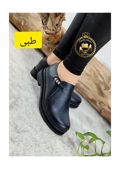 کفش طبی کارمندی زنانه مدل مروارید سمباده