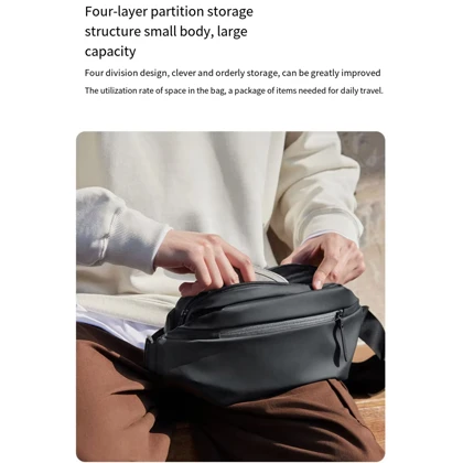 کیف کراس بادی شیائومی Xiaomi Mijia Sport fanny pack مدل M8101614/MJXB01RM ضدآب