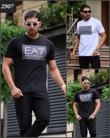 مدل لباس: یقه گرد آستین 3ربع کشدار مدل چاپ: چاپ EA7 جنس پارچه: پنبه سوپر گرم بالا