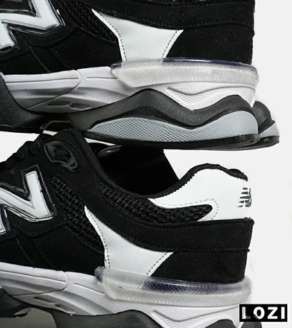 کفش کتانی مردانه و زنانه مشکی سفید NEW BALANCE 9060 مدل 7307