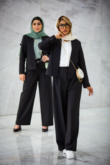 مانتو شلوار یقه e شالدار