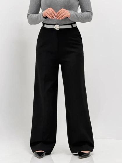 3887-شلوار بگ گاباردین یاس