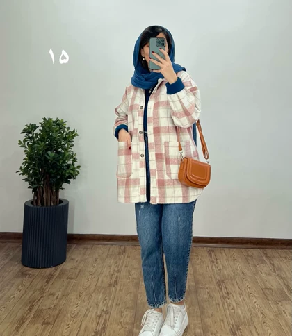 کت پشمی آلبالو