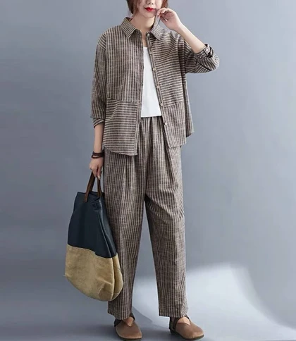 ست دو تیکه شومیز و شلوار کد 2018