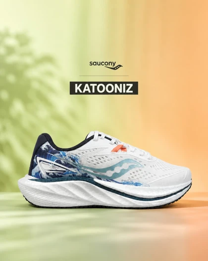 کتانی ساکونی سفید آبی مردانه و زنانه مدل 9148 کفش اسپرت Saucony