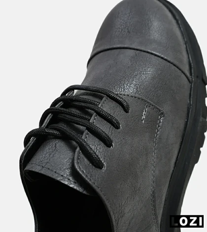 کفش کتانی مردانه طوسی BERSHKA مدل 6242