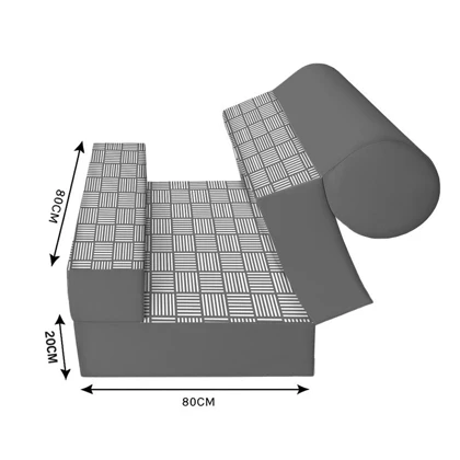 کاناپه تخت شو یک نفره حصیری مینیمال مدل M1096