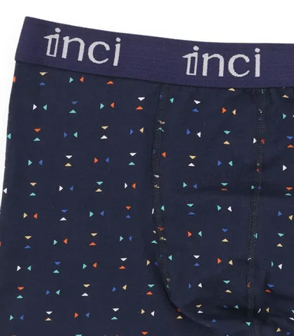 پک شورت مردانه نخی پادار 1Inci بیر اینجی کد 1500 طرح 4 - بسته 3 عددی