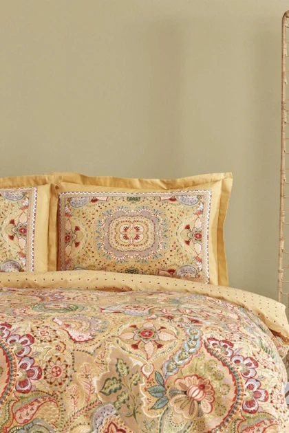 سرویس روتختی دو نفره Karaca Home مدل Manas پنبه - خردلی