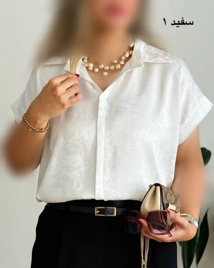 شومیز آستین کوتاه ساتن 6