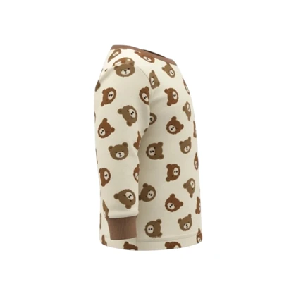 ست سویشرت آستین بلند و شلوار پسرانه مدل خرس کوچولو PJ1386