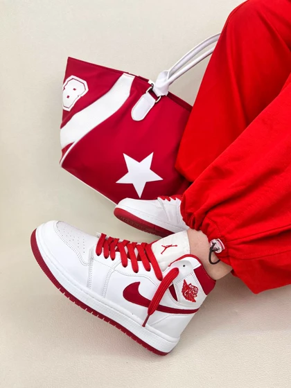کتانی ونس زنانه نایک جردن وان ساق‌دار RED STYLE
