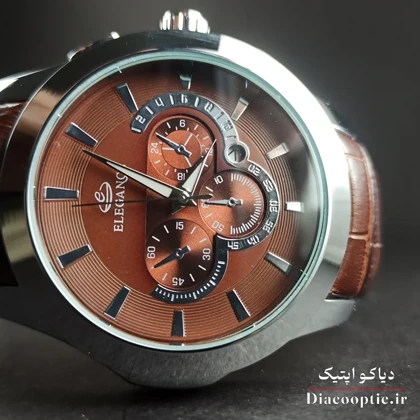 ساعت مچی مردانه برند الگانس مدل DO1176 بند چرمی
