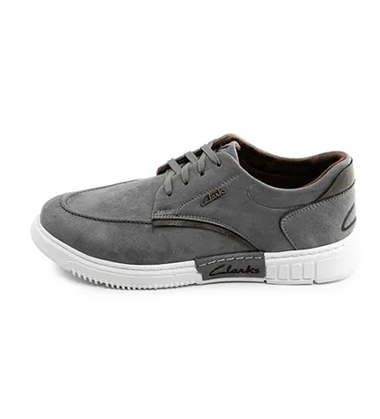 کفش روزمره Clarks مردانه طوسی بندی