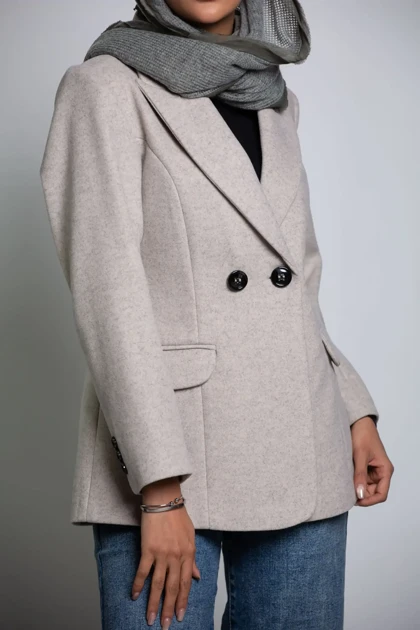 کت فوتر یقه بلیزر بنیتا