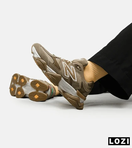 کفش کتانی مردانه قهوه ای زیتونی NEW BALANCE 9060