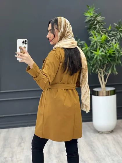 بارانی ژیله دکمه دار