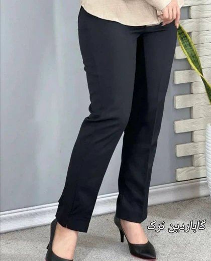 شلوار کرپ گاباردین ترک مدل راسته کد 30105