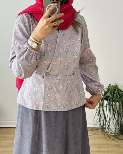 شومیز مخمل کبریتی چپ و راستی