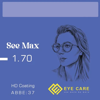 عدسی طبی سی مکس See Max 1.70 ASP/HD Coating/ABBE:37