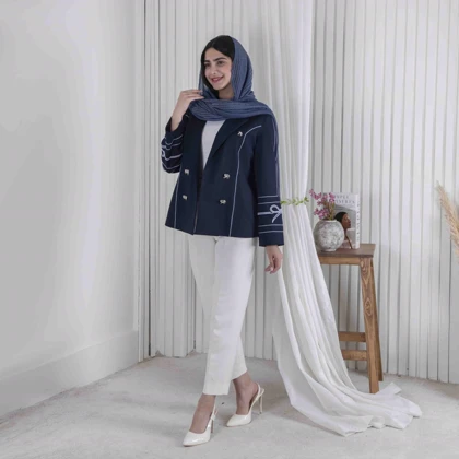 کت 4 دکمه آستین پاپیون MISS ROSO