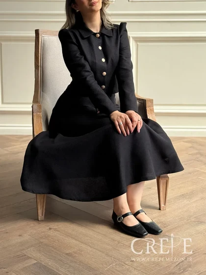 کت دامن لینن حصیری