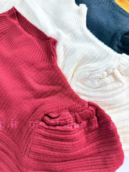 بلوز اسکی بافت گپ آستین بلند