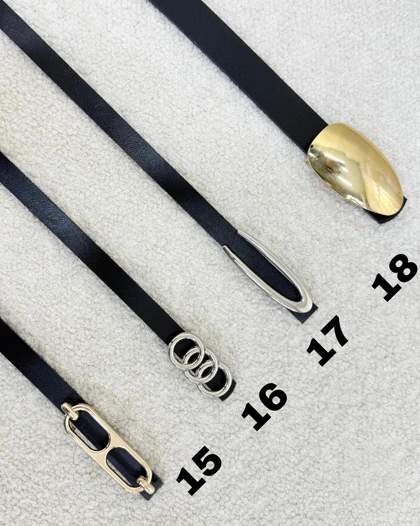 کمربند چرم باریک