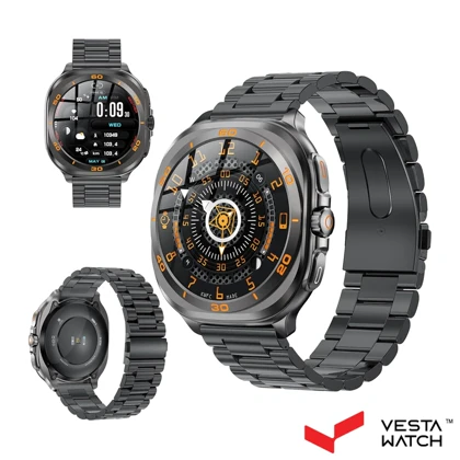 ساعت مچی هوشمند سوئیس میلیتاری SWISS MILITARY مدل SM-WCH-DOM7-GUNF-BLKSTL