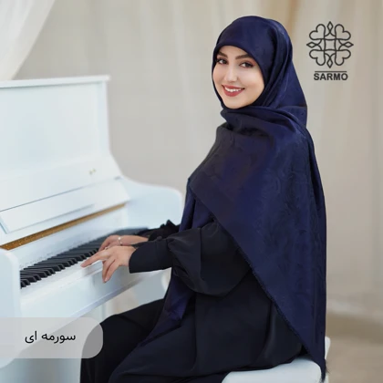 روسری رونا گل رز لمه دار