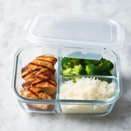 ظرف غذا ماکروفری 3 خانه دلی DELI