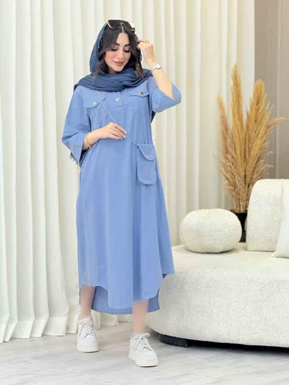 پیراهن جیب پاکتی کیف دار