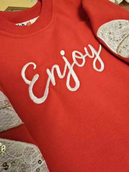 بلوز شلوار دخترانه طرح enjoy