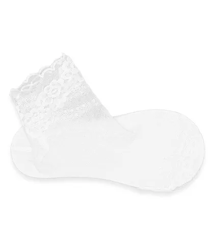 جوراب مچی Guocai تور و گیپور طرح گل و زنجیر