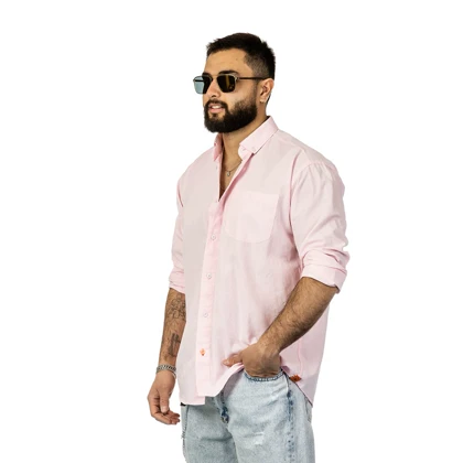 پیراهن لینن مدل نوا صورتی برند جاگو Jaago