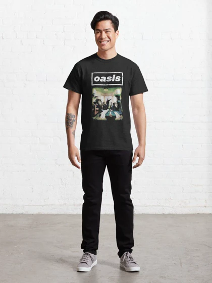 تیشرت گروه موسیقی oasis اوئیسیز تیشرت classic rock 90's کد 169397