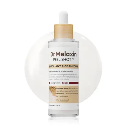 سرم لایه‌بردار پیلینگ شات برنج دکتر ملاکسین Dr.Melaxin Peel Shot Glow Rice Serum